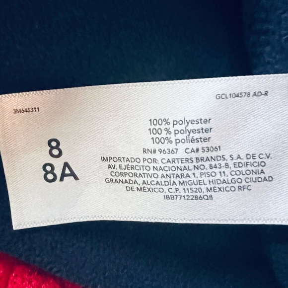 KIDS Size 8/8A Oshkosh Pullover Fleece - Picture 5 of 5